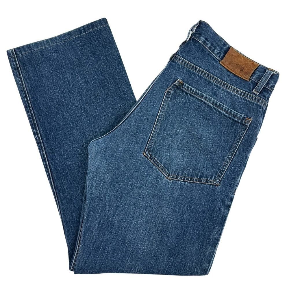 Raleigh Denim Straight Selvedge Jeans 33 White Oak Cone Mills Made in USA